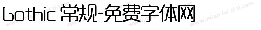 Gothic 常规字体转换